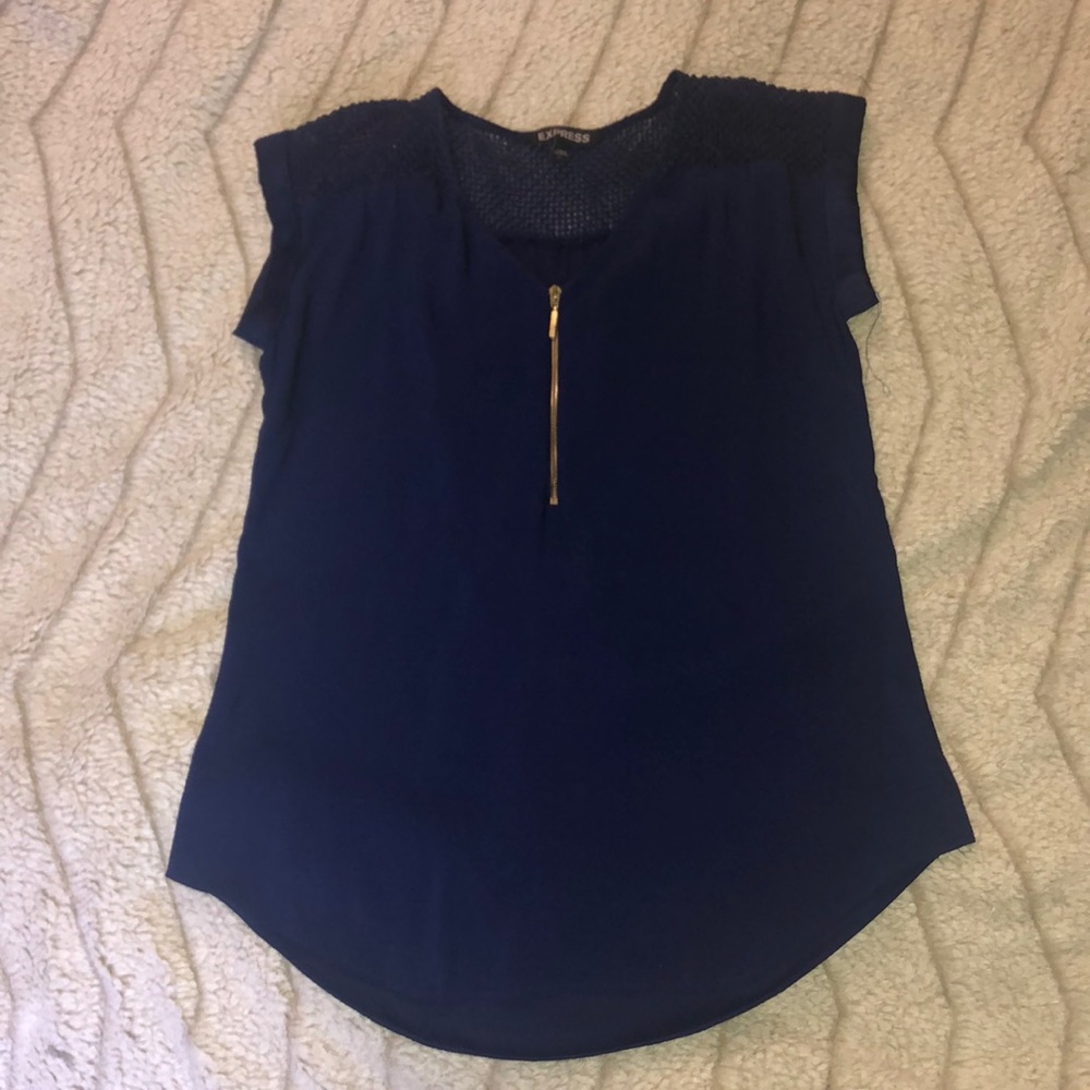 Navy Blue Top, Express XS